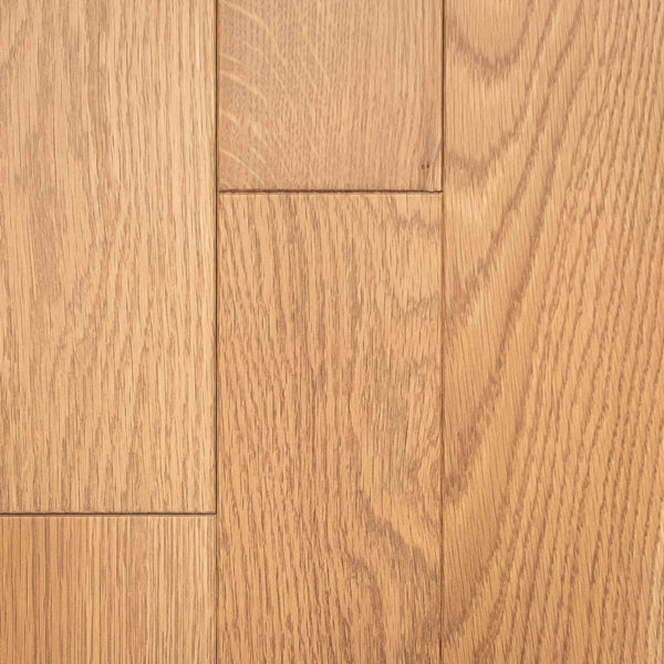 Natural select grade white oak floor, varnished Dakar color