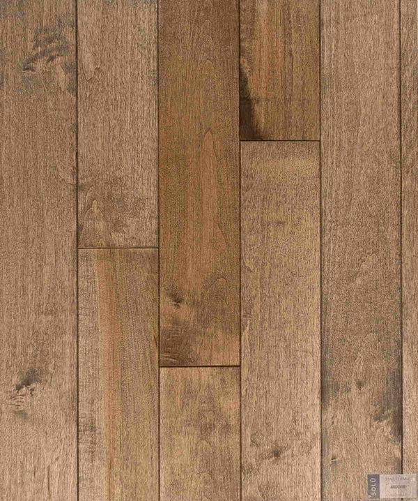 Natural select grade maple floor, oiled Ardoise color