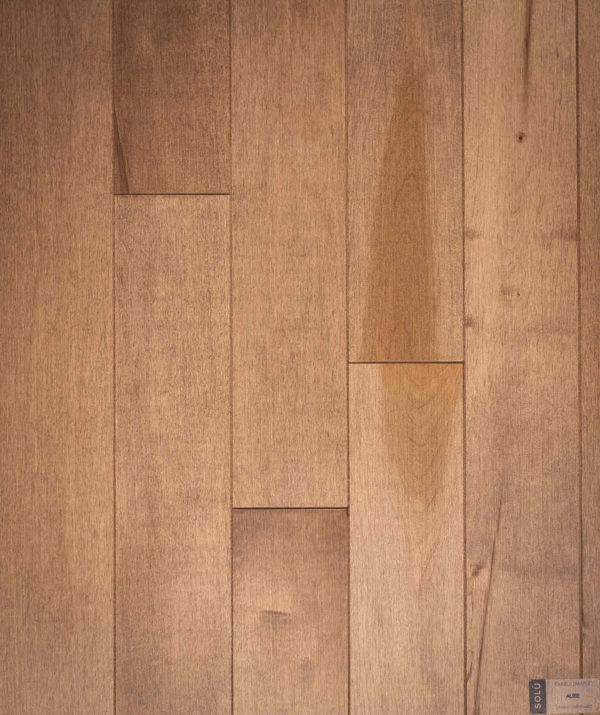 Natural select grade maple floor, varnished Aube color