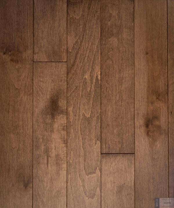 Natural select grade maple floor, varnished Solstice color